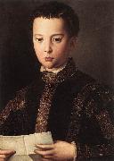 BRONZINO, Agnolo Portrait of Francesco I de Medici oil painting reproduction